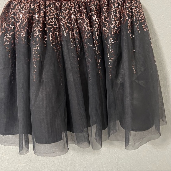 Francesca's Girls Size 10 Rose Gold Sequins Dress Elegant EUC Dance Play - Picture 3 of 8